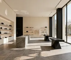 Retail tile flooring
