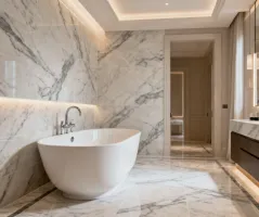 Residential tile bathroom