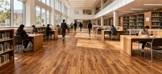 Education tile flooring