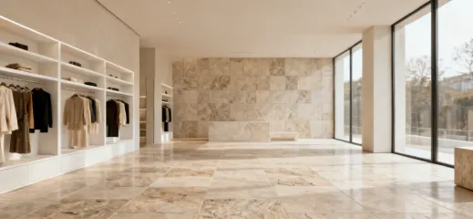 Retail tile flooring