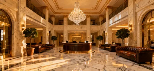 Hospitality tile flooring